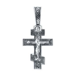 Крест из серебра 145-3052КЛ