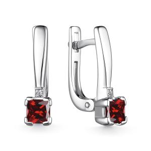 Серьги из серебра 02-3469БРГР-00