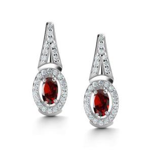 Серьги из серебра 02-4293/00ГР-00