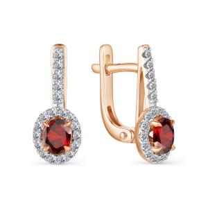 Серьги из серебра 02-302600ГР-60