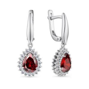 Серьги из серебра 02-3027/00ГР-00