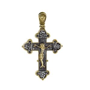 Крест из серебра 37-КРЛ515-23